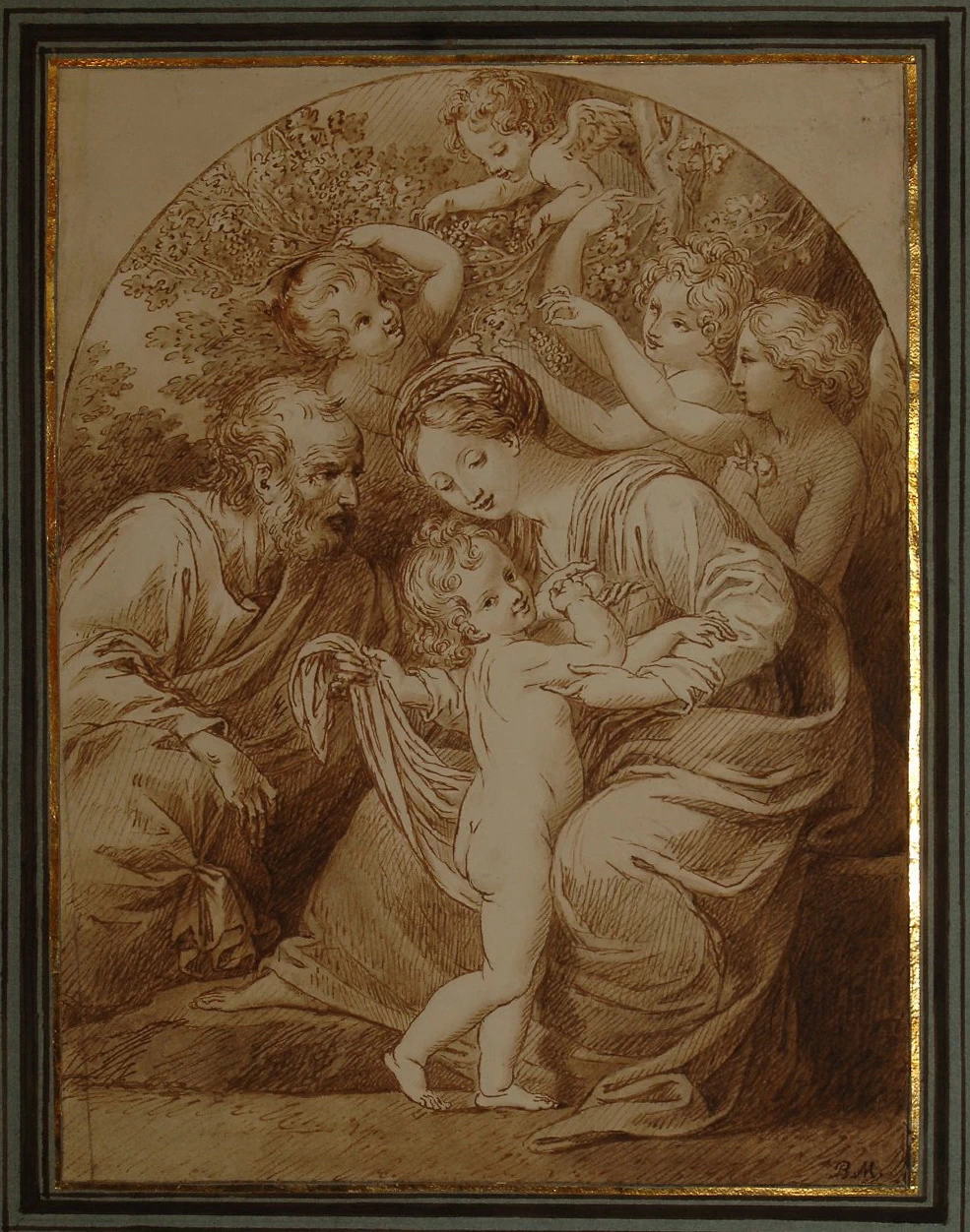 Sacra famiglia con putti vendemmiatori - Galleria Nazionale di Parma